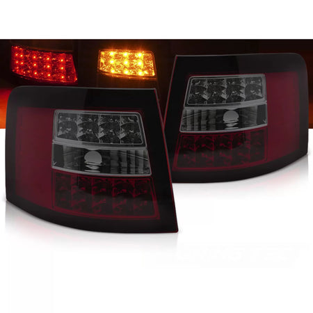Fanali Posteriori LED Rosso Fumé per Audi A6 Avant 05.97-05.04