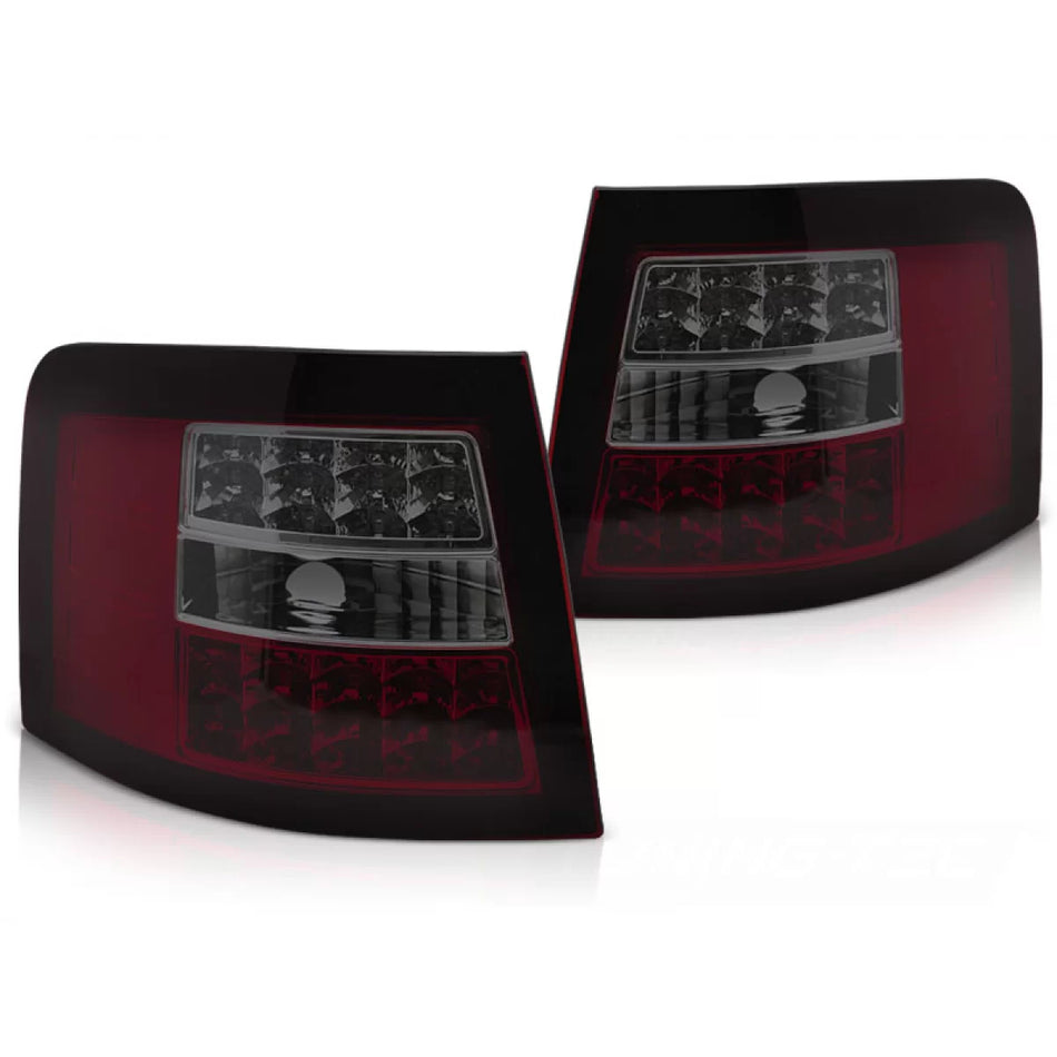 Fanali Posteriori LED Rosso Fumé per Audi A6 Avant 05.97-05.04