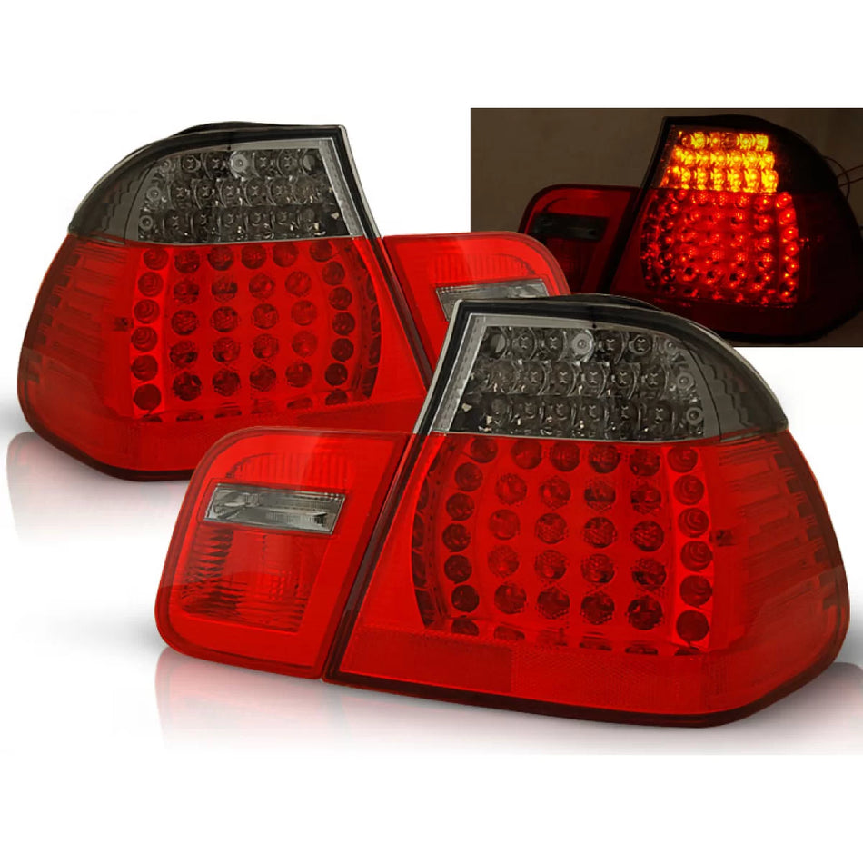 Fanali Posteriori LED Rosso Fumé per BMW E46 Berlina 05.98-08.01