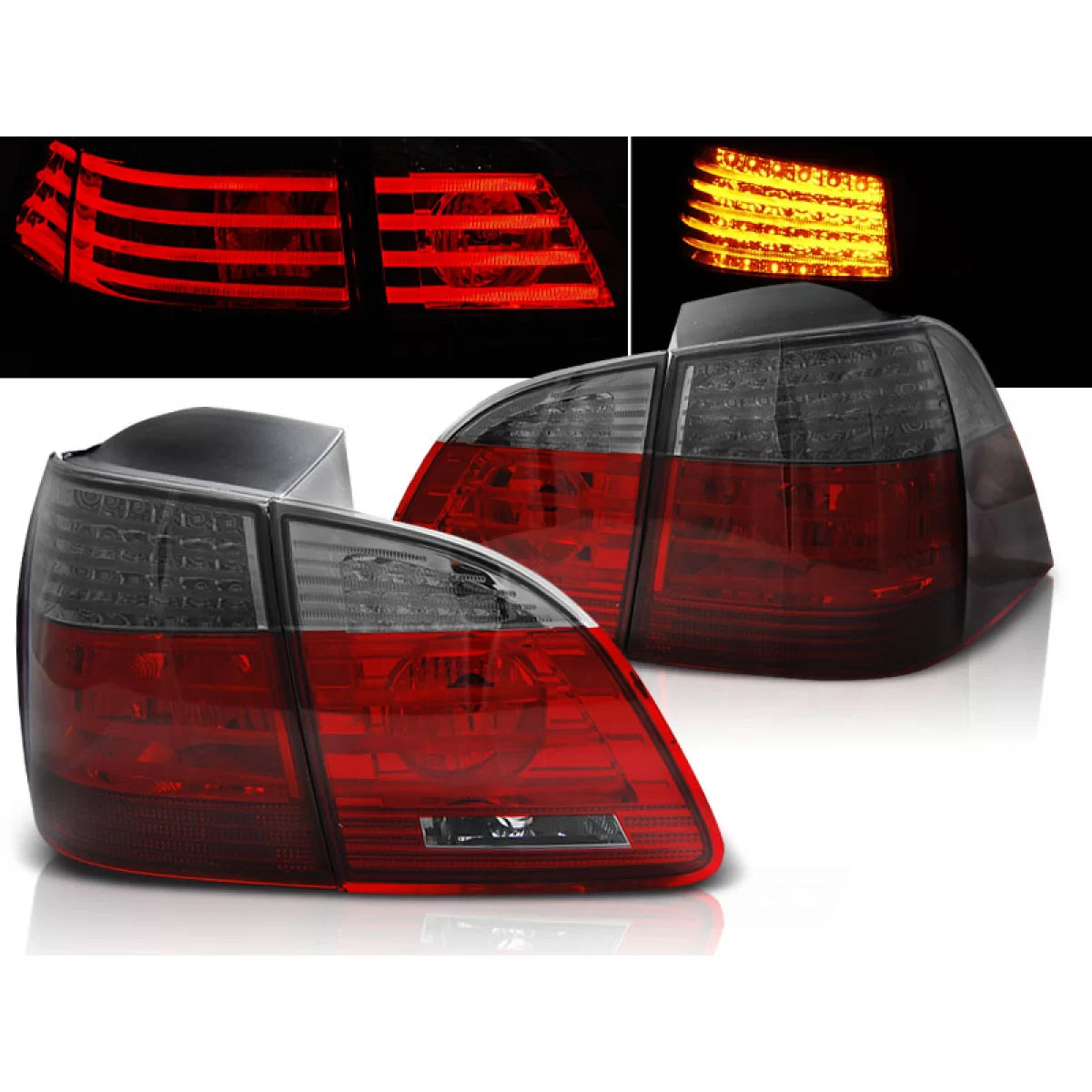 Fanali Posteriori LED Rosso Fumo per BMW E61 Touring 04-03.07