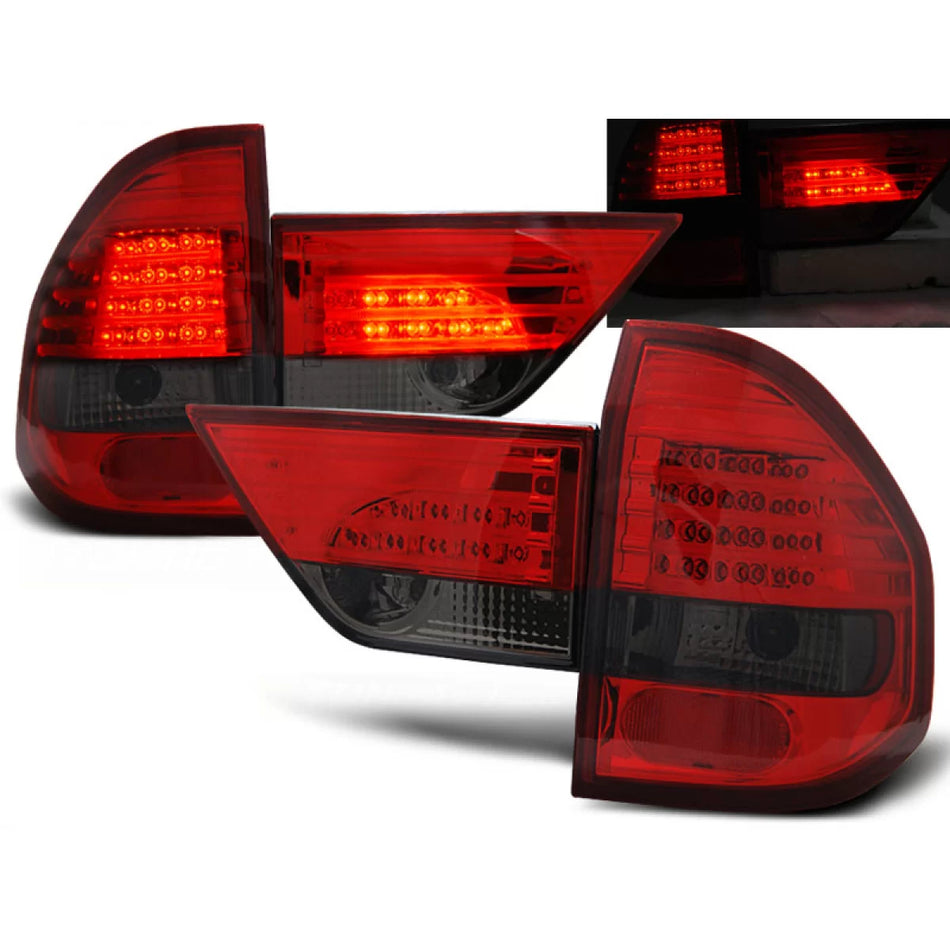 Fanali Posteriori LED Rosso Fumé per BMW X3 E83 01.04-06