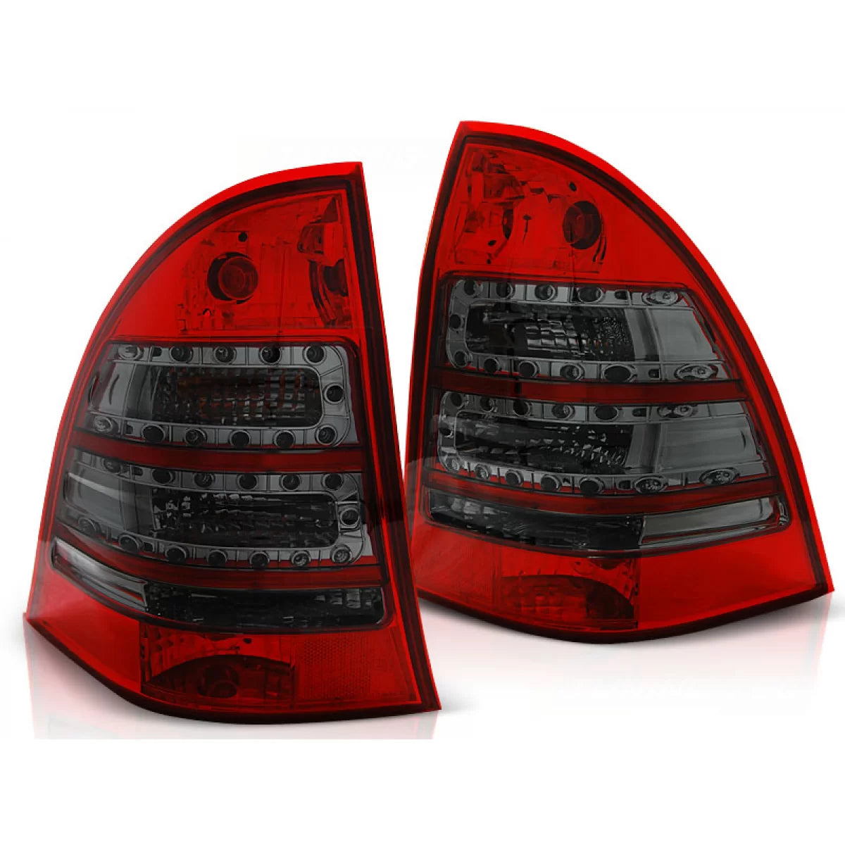 Fanali Posteriori LED Rosso Fumé per Mercedes C-klasa W203 Sw 00-07