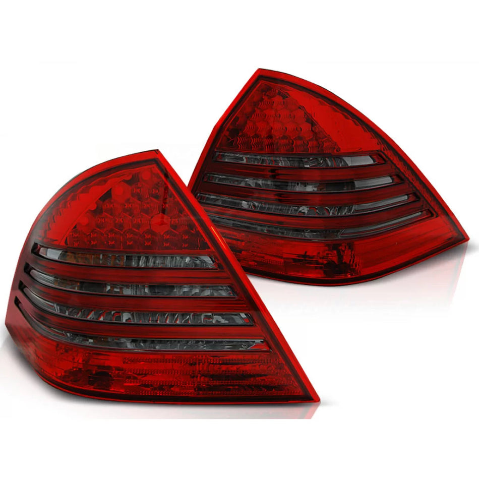 Fanali Posteriori LED Rosso Fumé per Mercedes C-klasa W203 Berlina 00-04