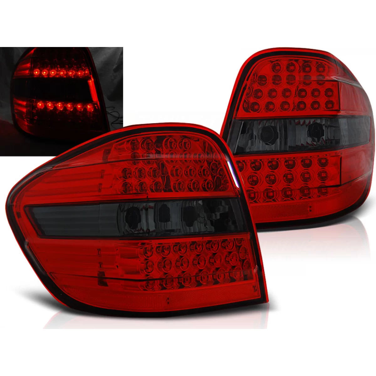 Fanali Posteriori LED Rosso Fumo per Mercedes M-klasa W164 05-08