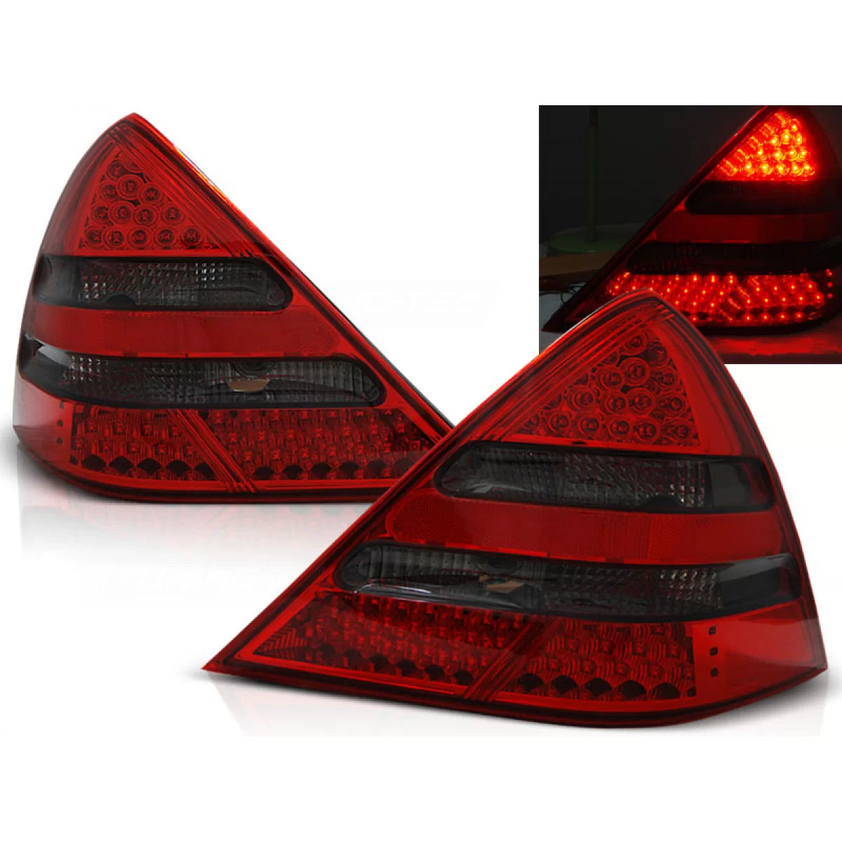 Fanali Posteriori LED Rosso Fumo per Mercedes SLK R170 04.96-04