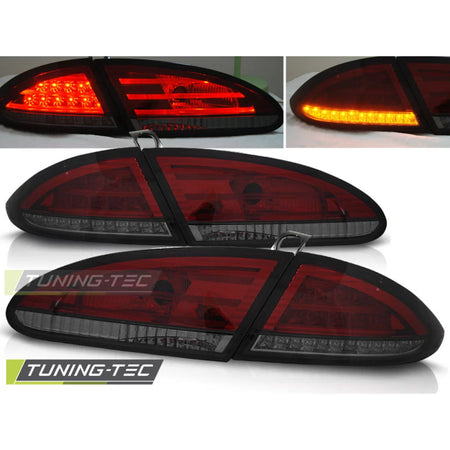 Fanali Posteriori LED Rosso Fumè per Seat Leon 06.05-09