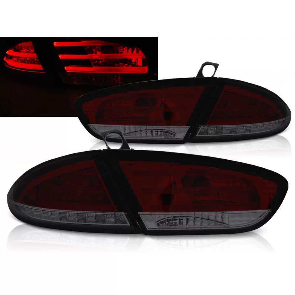 Fanali Posteriori LED Rosso Fumé per Seat Leon 03.09-12