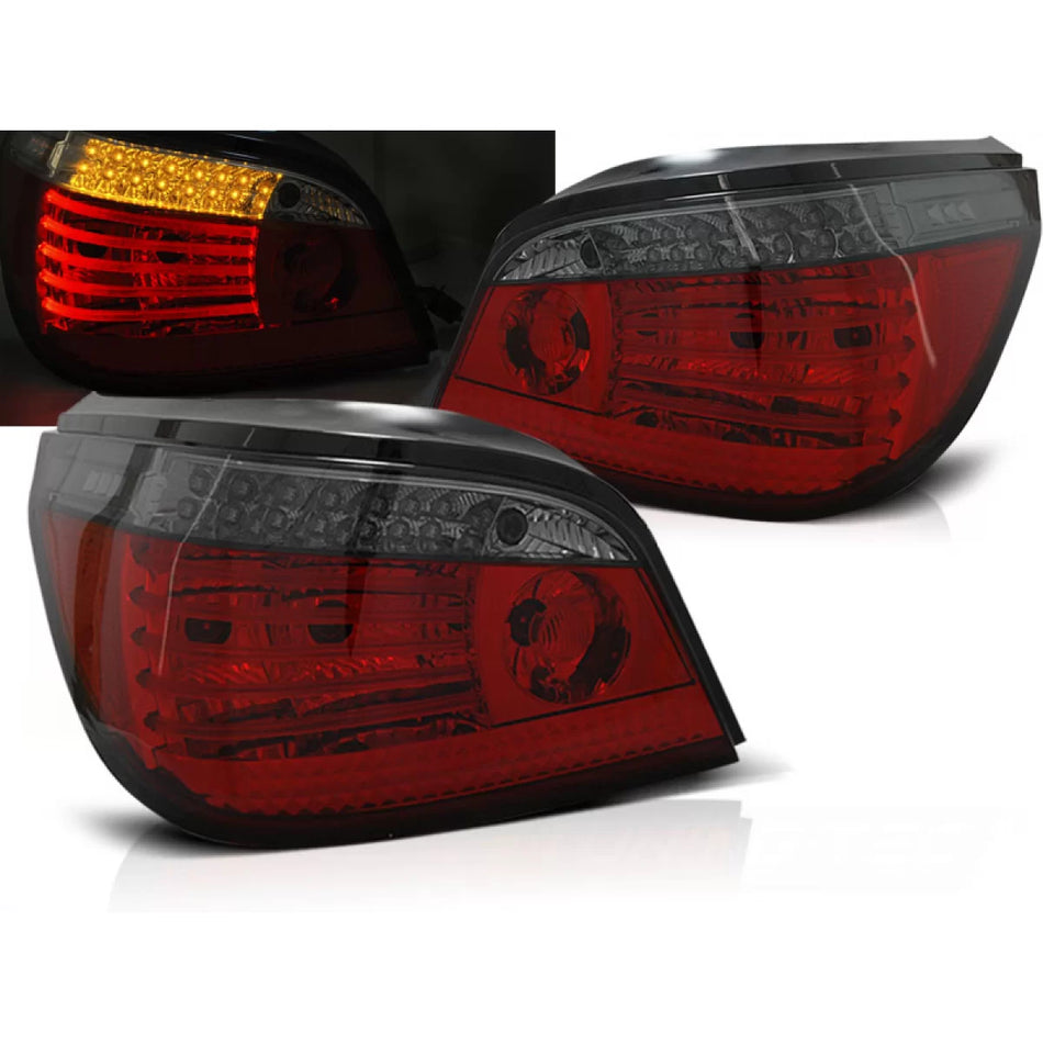 Fanali Posteriori LED Rosso Fumo Sequenziali per BMW E60 07.03-07