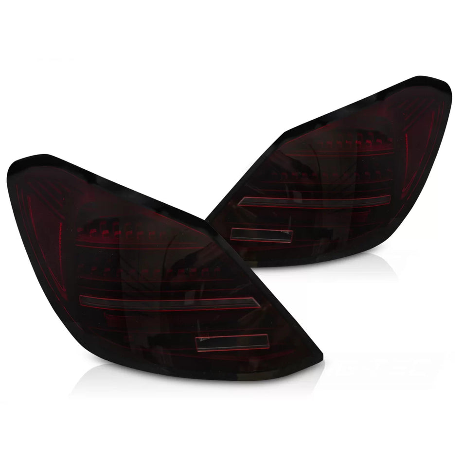 Fanali Posteriori LED Rosso Fumo Sequenziali per Mercedes Classe C W205 14-21