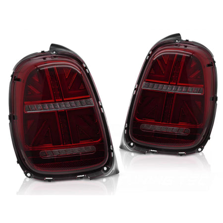 Fanali Posteriori LED Rosso Fumo Sequenziali per Mini Cooper F55 F56 F57 14-17