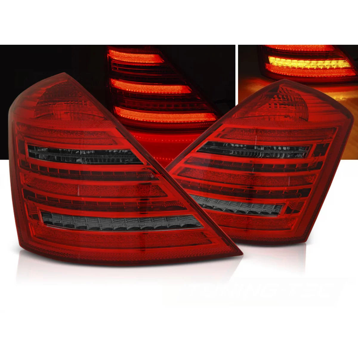 Fanali Posteriori LED Rosso Fumo Sequenziali per Mercedes S-klasa W221 05-09