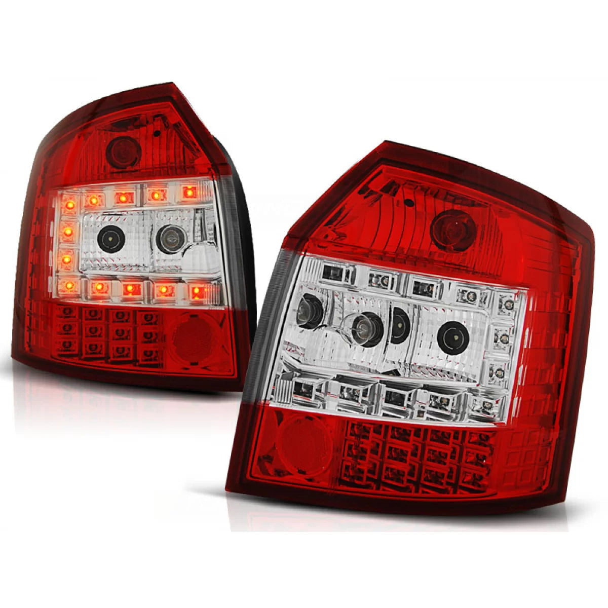 Fanali Posteriori LED Rosso Bianco per Audi A4 Avant 10.00-10.04