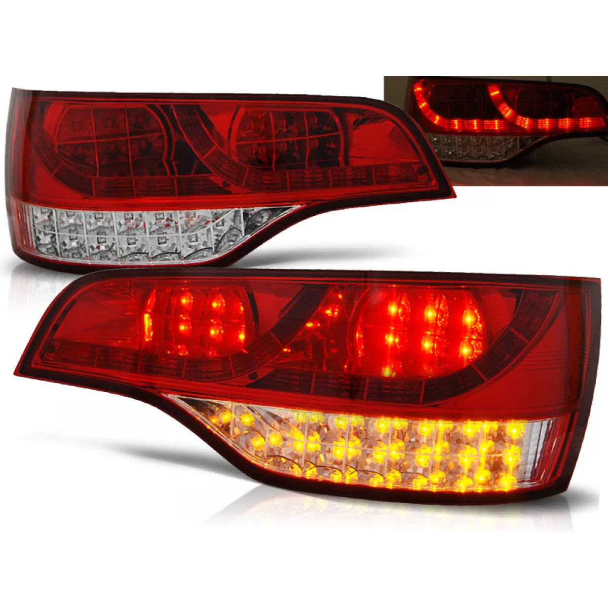Fanali Posteriori LED Rosso Bianco per Audi Q7 06-09
