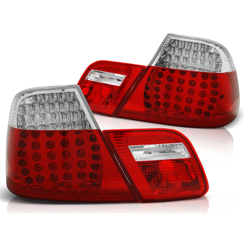 Fanali Posteriori LED Rosso Bianco per BMW E46 Coupe 04.99-03.03