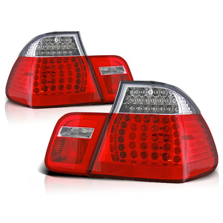 Fanali Posteriori LED Rosso Bianco per BMW E46 Berlina 09.01-03.05