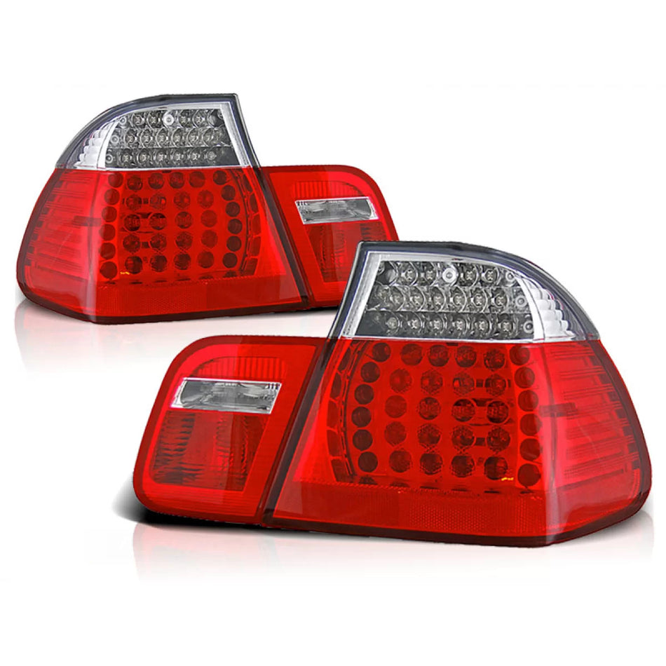 Fanali Posteriori LED Rosso Bianco per BMW E46 Berlina 09.01-03.05
