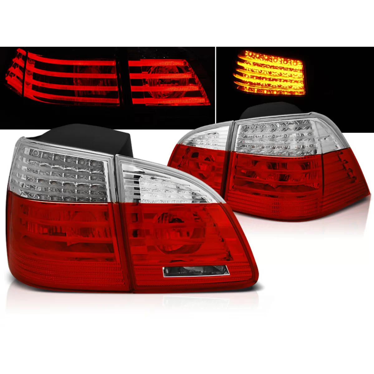 Fanali Posteriori LED Rosso Bianco per BMW E61 Touring 04-03.07