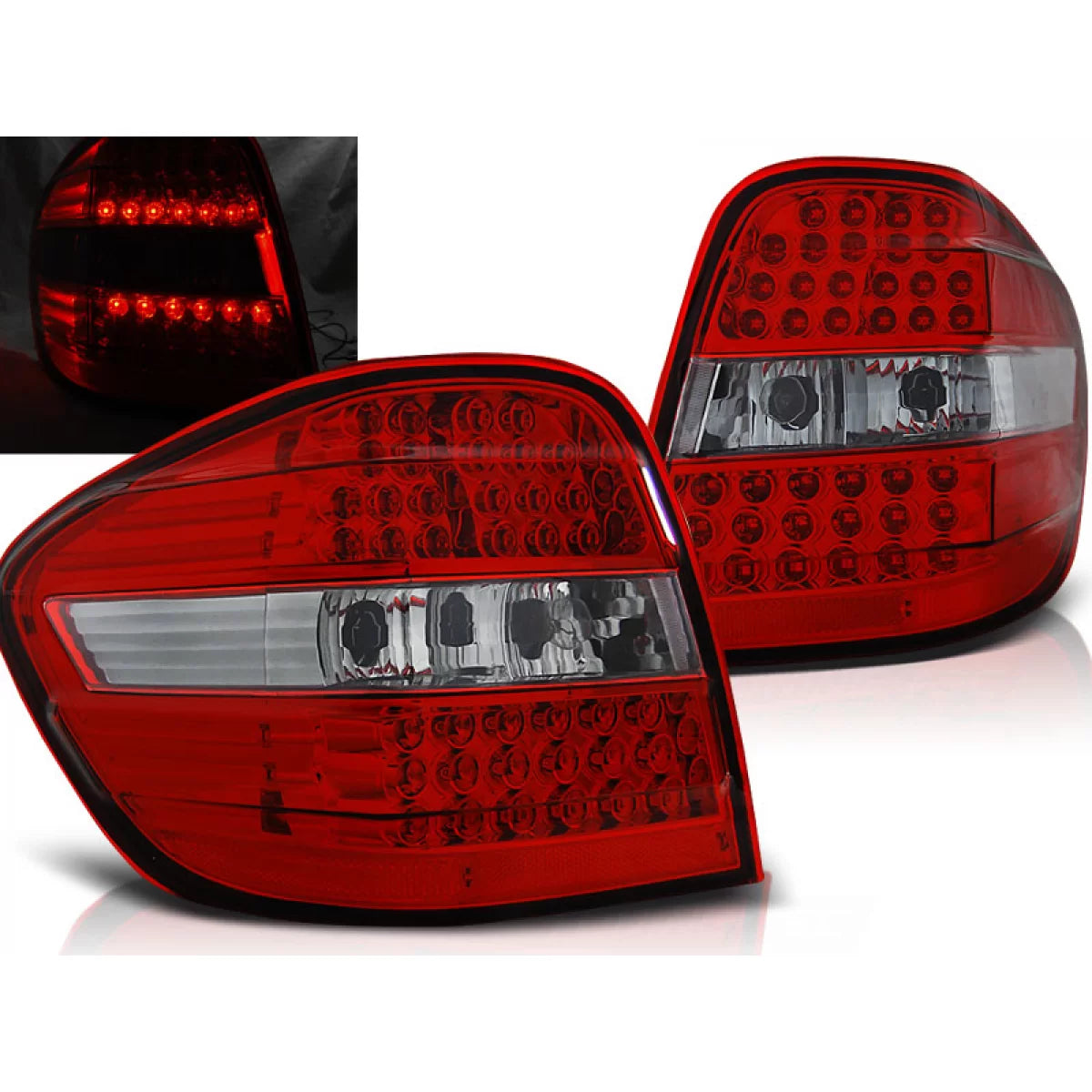 Fanali Posteriori LED Rosso Bianco per Mercedes M-klasa W164 05-08