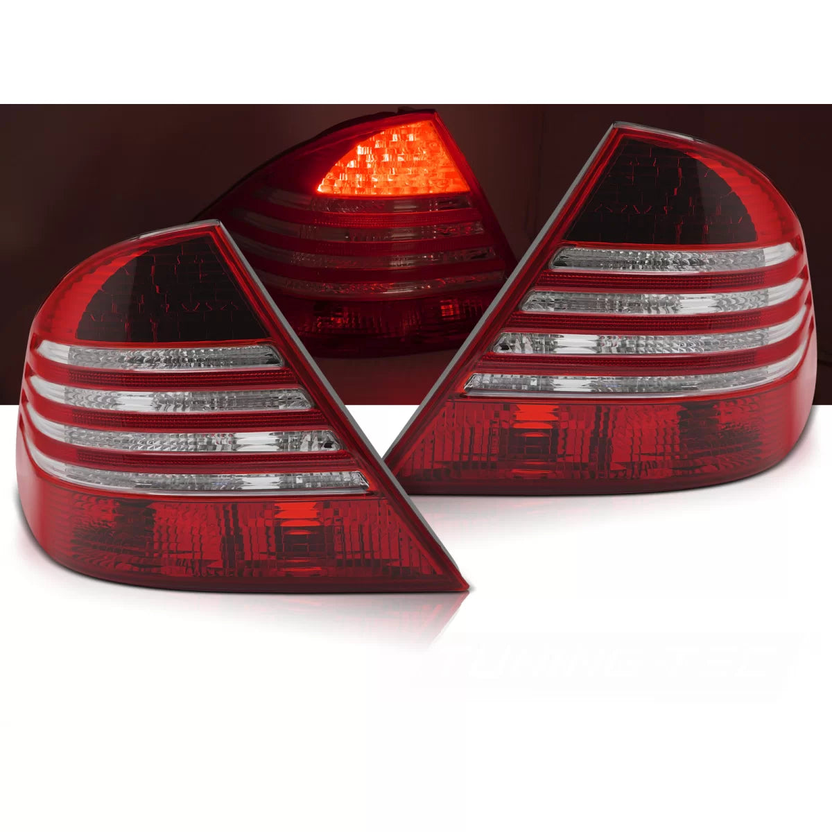 Fanali Posteriori LED Rosso Bianco per Mercedes S-klasa W220 09.98-05.05