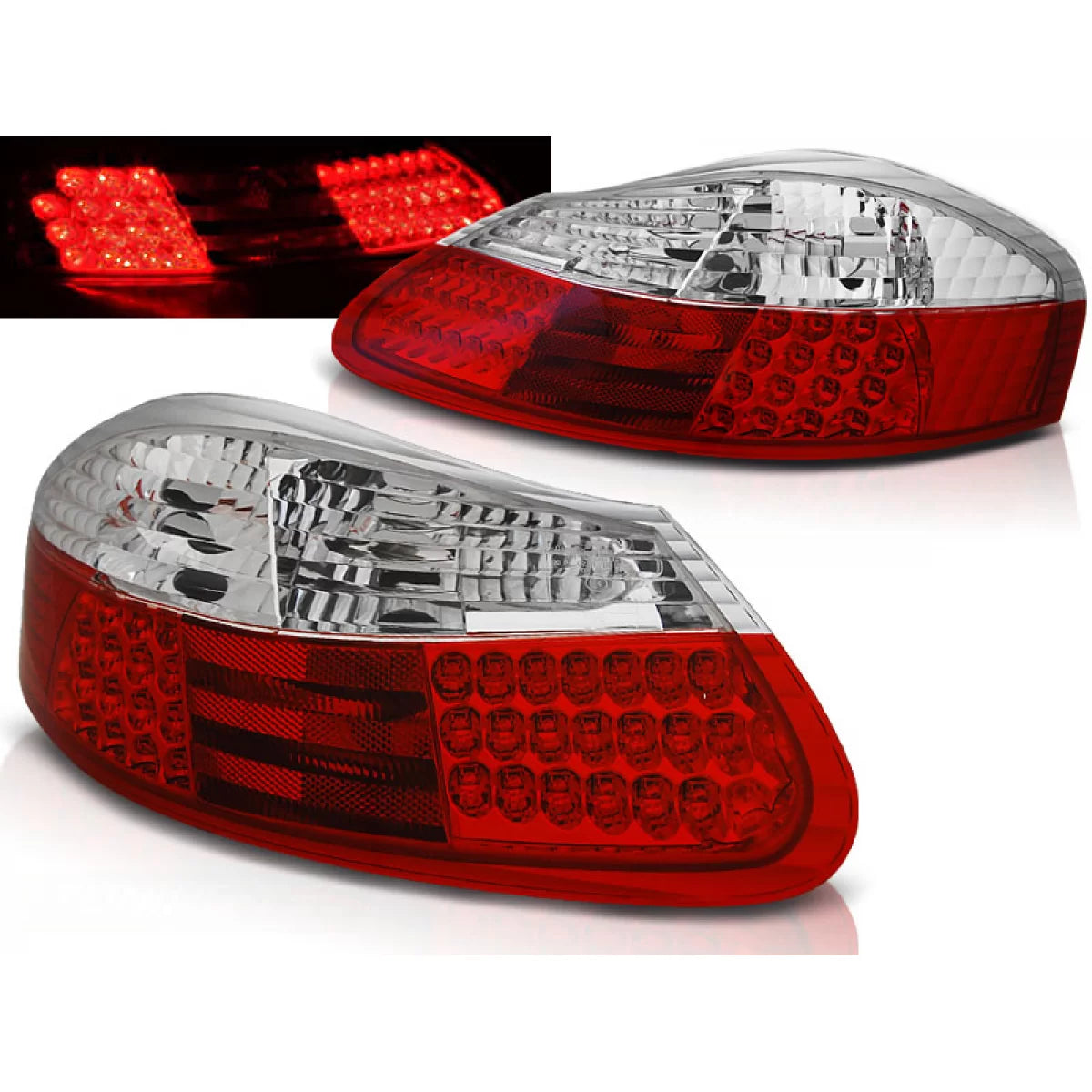 Fanali Posteriori LED Rosso Bianco per Porsche Boxster 96-04