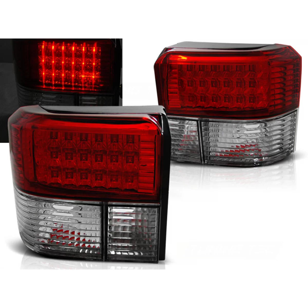 Fanali Posteriori LED Rosso Bianco per VW T4 1990-2003.03