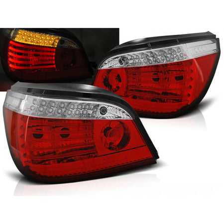 Fanali Posteriori LED Rossi Bianchi Sequenziali per BMW E60 07.03-07
