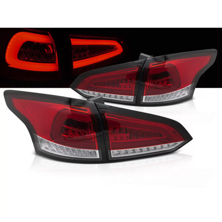 Fanali Posteriori LED Rossi Bianchi Sequenziali per Ford Focus MK3 Sw 11-18