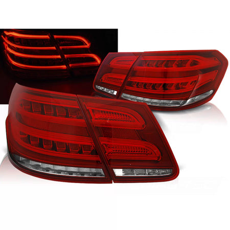 Fanali Posteriori LED Rosso Bianco Sequenziali per Mercedes E-klasa W212 09-13