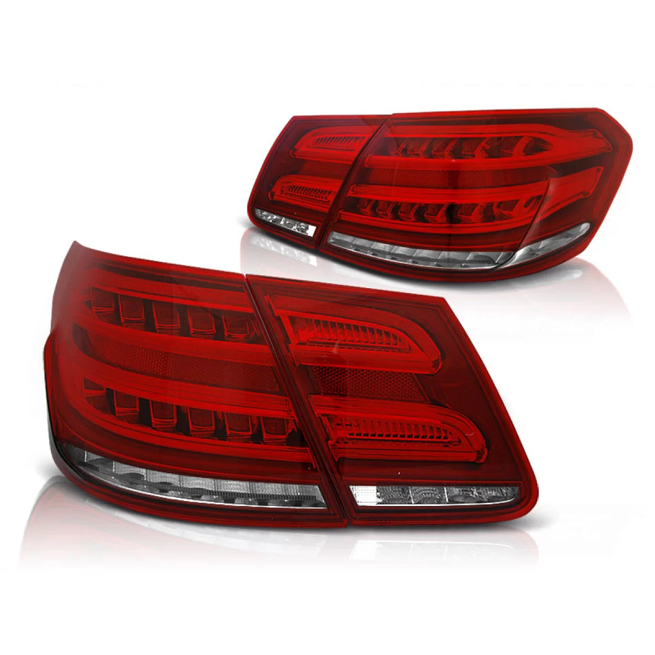 Fanali Posteriori LED Rosso Bianco Sequenziali per Mercedes E-klasa W212 09-13