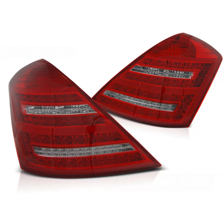 Fanali Posteriori LED Rossi Bianchi Sequenziali per Mercedes S-klasa W221 05-09