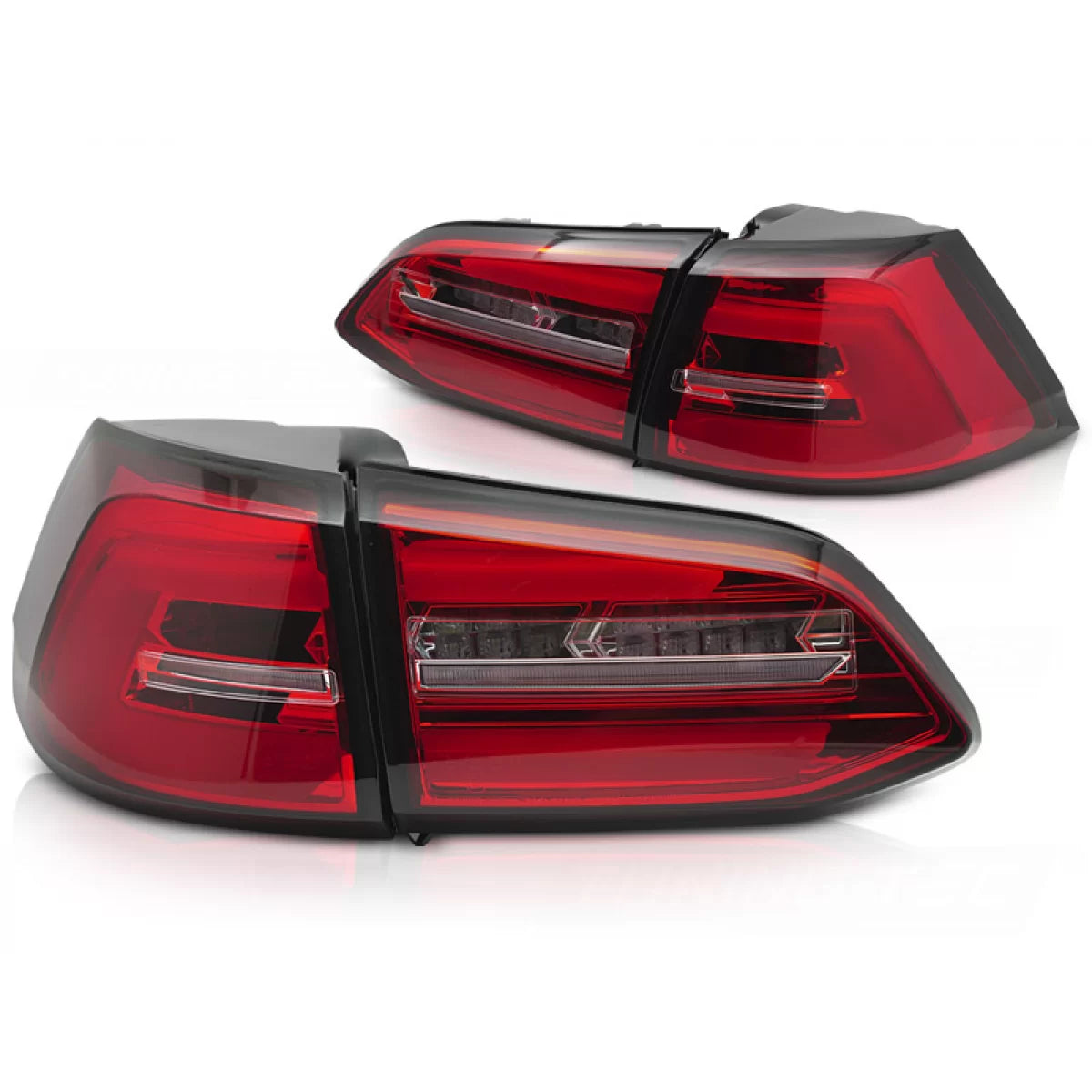 Fanali Posteriori LED Rossi Bianchi Sequenziali per VW Golf 7 13-17 Sw