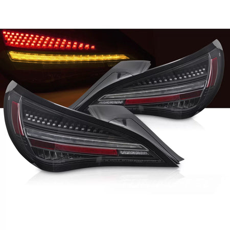 Fanali Posteriori LED Neri Sequenziali per Mercedes CLA C117 13-16 X117 14-16