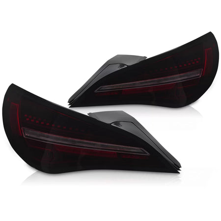 Fanali Posteriori LED Neri Rossi Fumé Sequenziali per Mercedes CLA C117 13-16