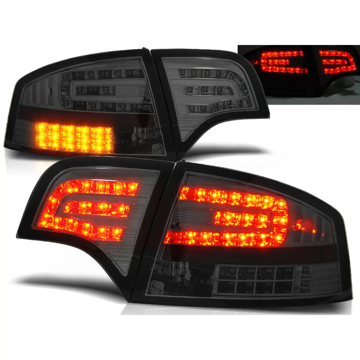 Fanali Posteriori LED Fumé per Audi A4 B7 Berlina 11.04-03.08