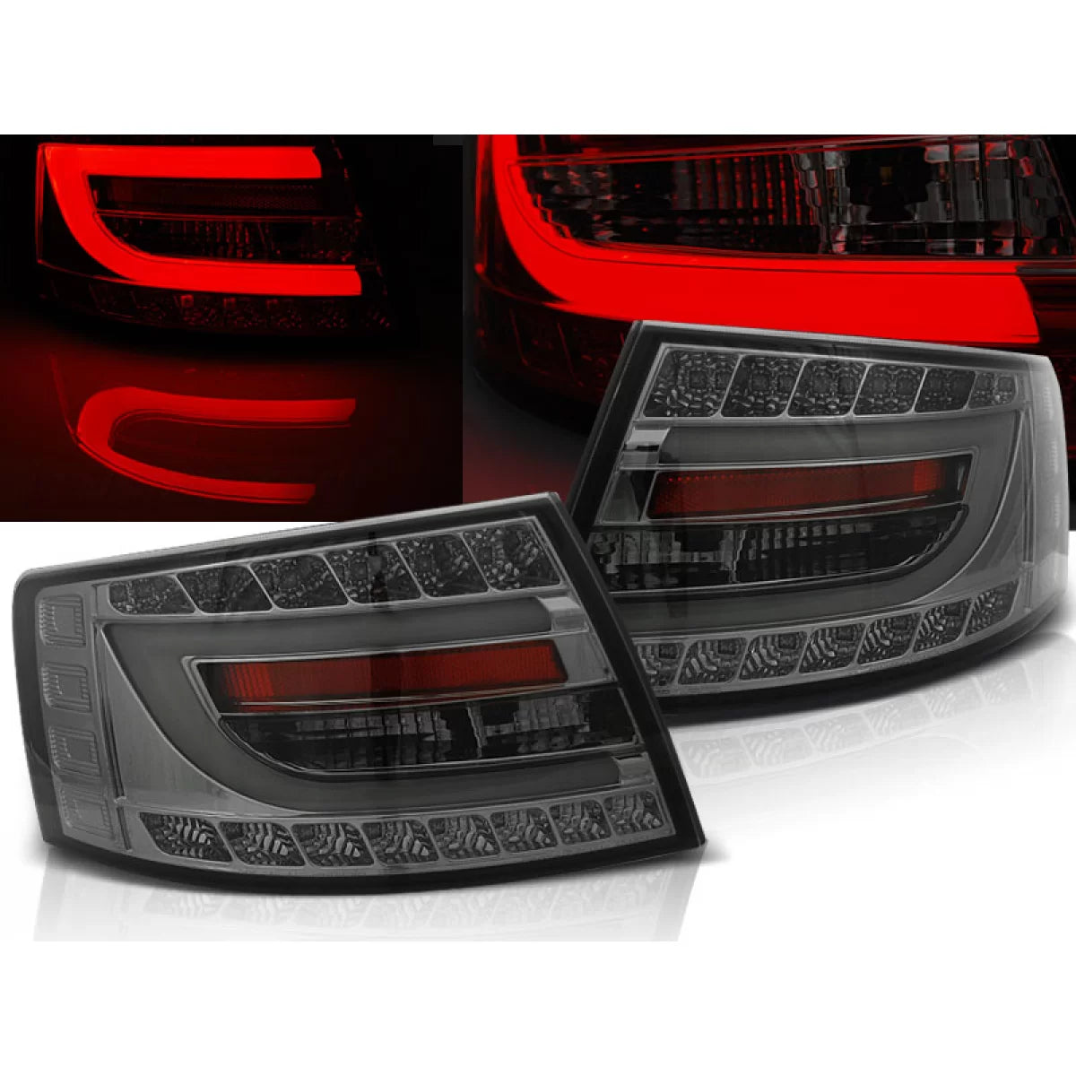 Fanali Posteriori LED Fumè per Audi A6 C6 Berlina 04.04-08 6pin