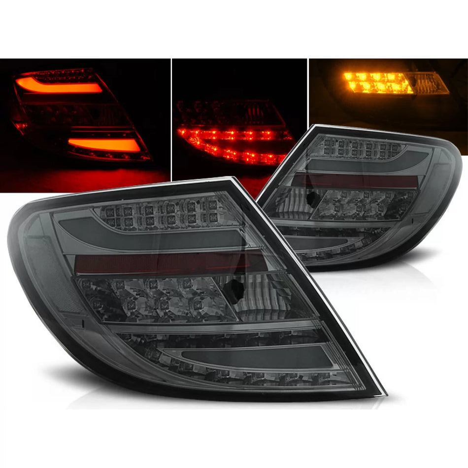 Fanali Posteriori LED Fumé per Mercedes C-klasa W204 Berlina 07-10