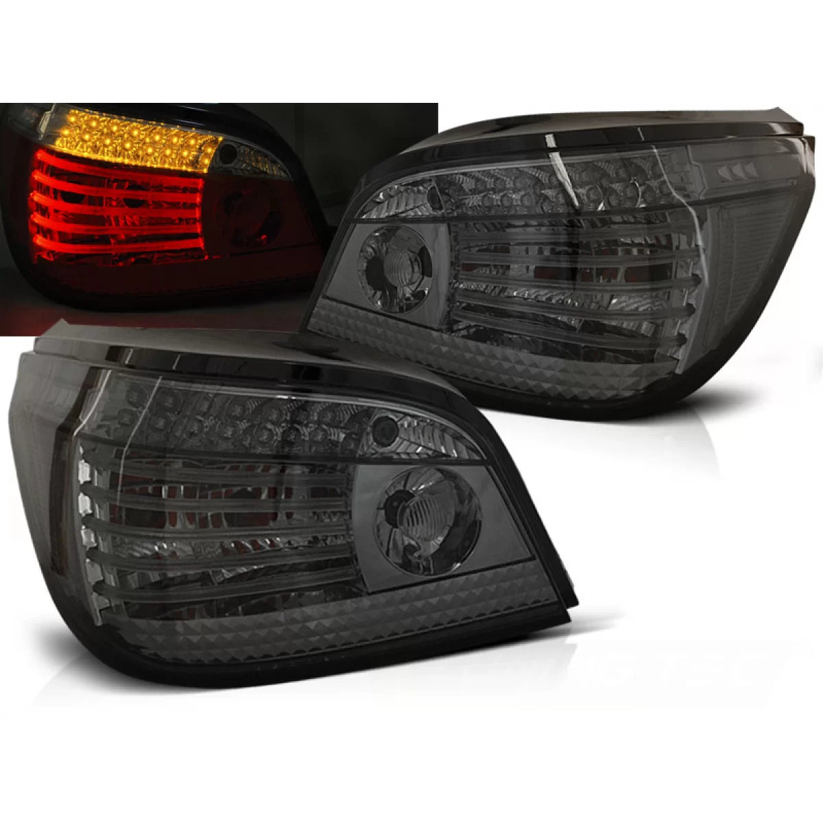 Fanali Posteriori LED Fumé Sequenziali per BMW E60 07.03-07