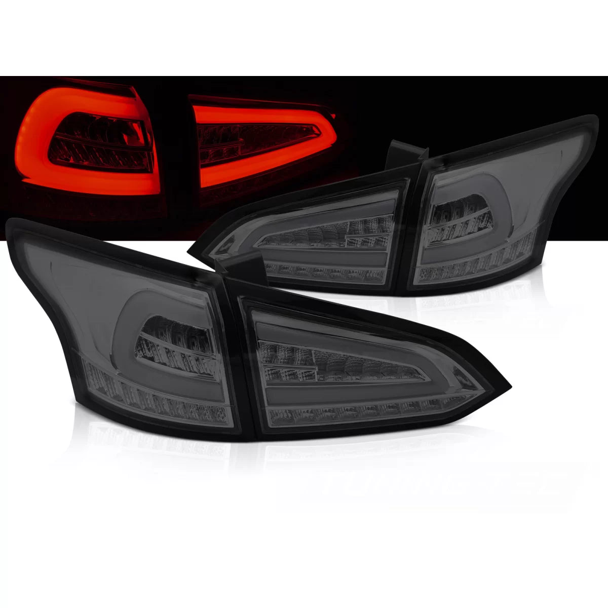Fanali Posteriori LED Fumé Sequenziali per Ford Focus MK3 Sw 11-18