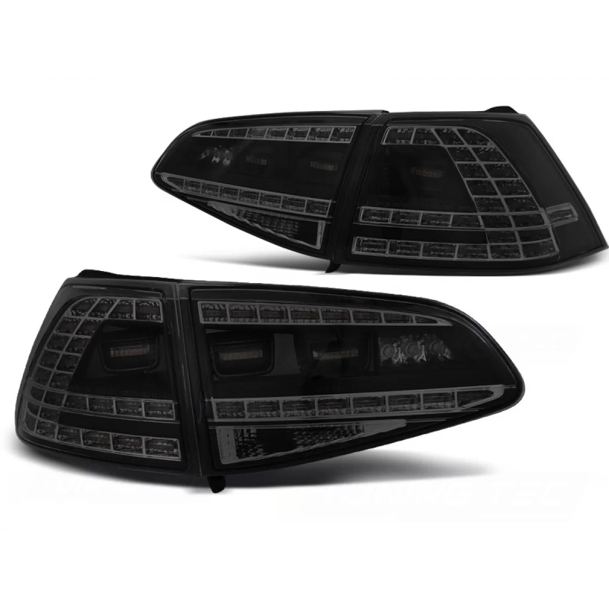 Fanali Posteriori LED Sport Nero Fumé Sequenziali per VW Golf 7 13-17