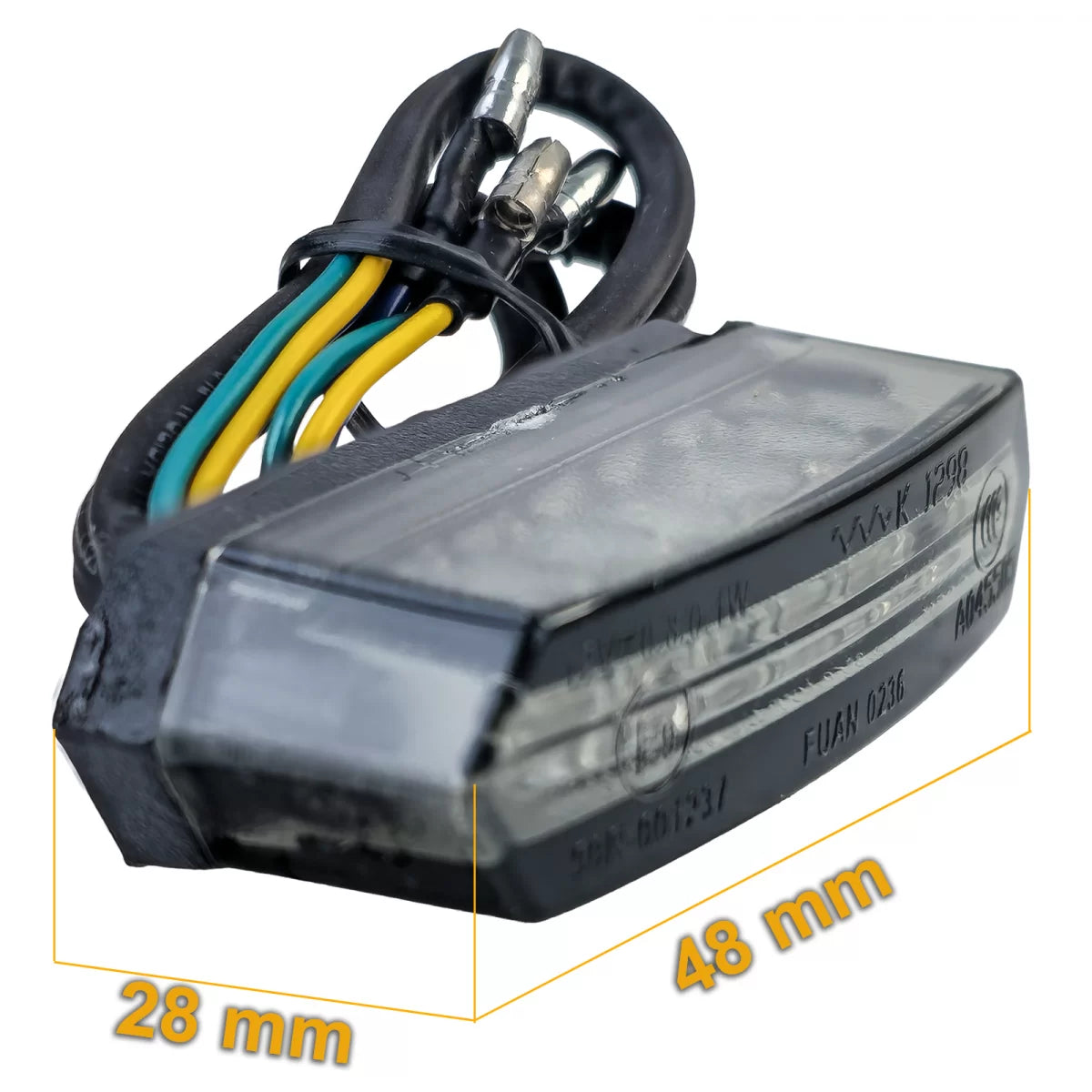 Fanali Posteriori LED Fumé Mini Universali Moto 48mm E-approved