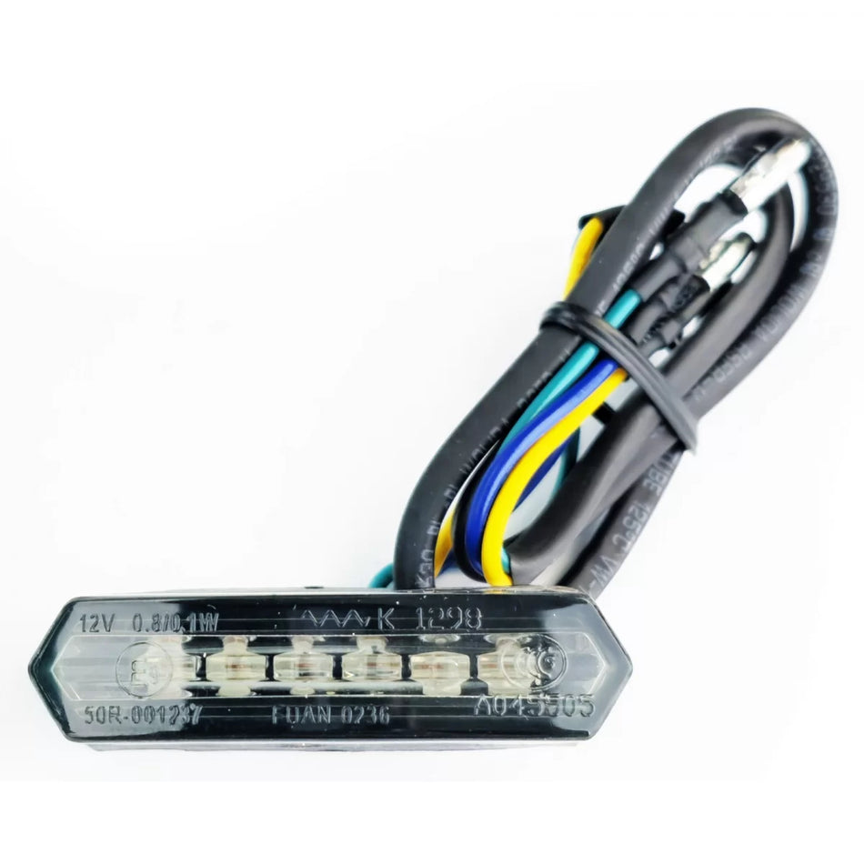 Fanali Posteriori LED Fumé Mini Universali Moto 48mm E-approved