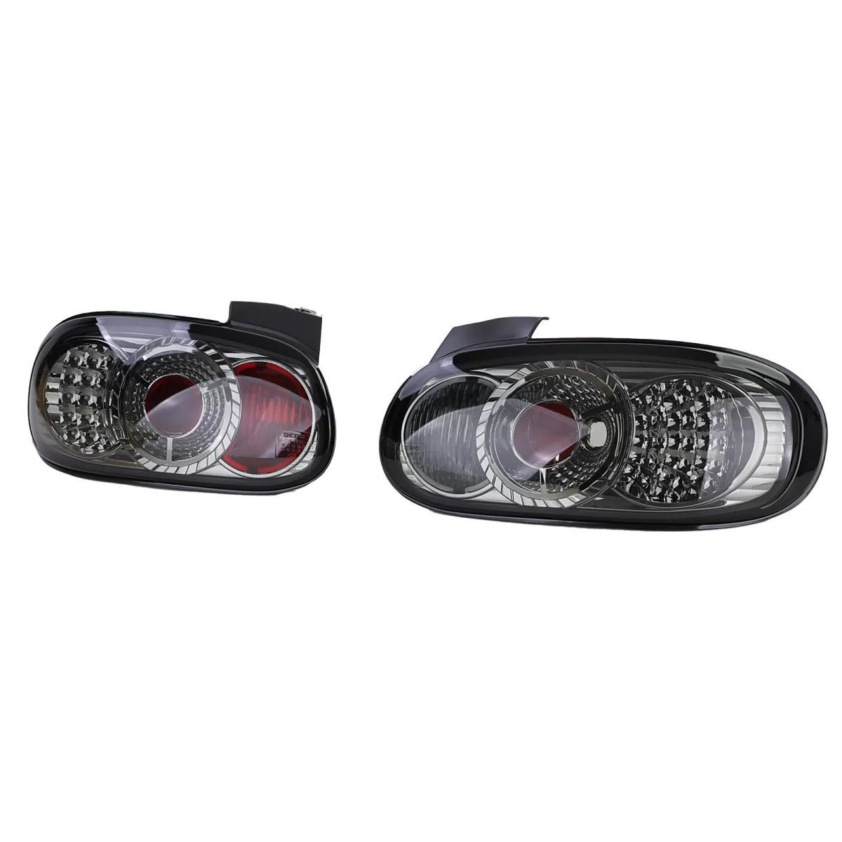 Fanali Posteriori LED Vetro Trasparente Fumé per Mazda Mx-5 Nb Nbfl 1998-2005