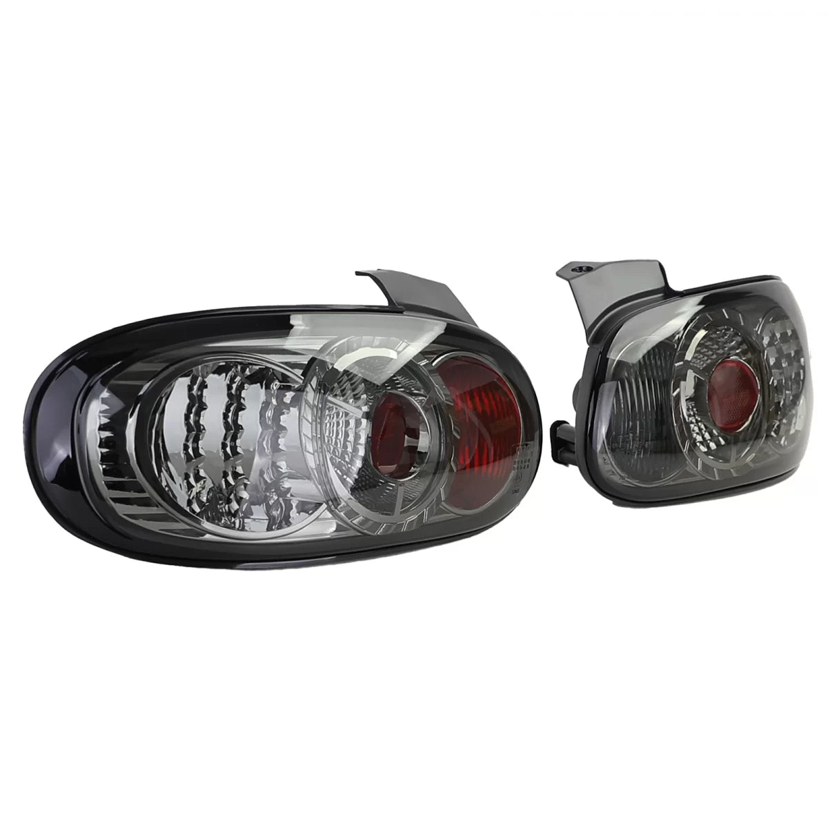 Fanali Posteriori LED Vetro Trasparente Fumé per Mazda Mx-5 Nb Nbfl 1998-2005