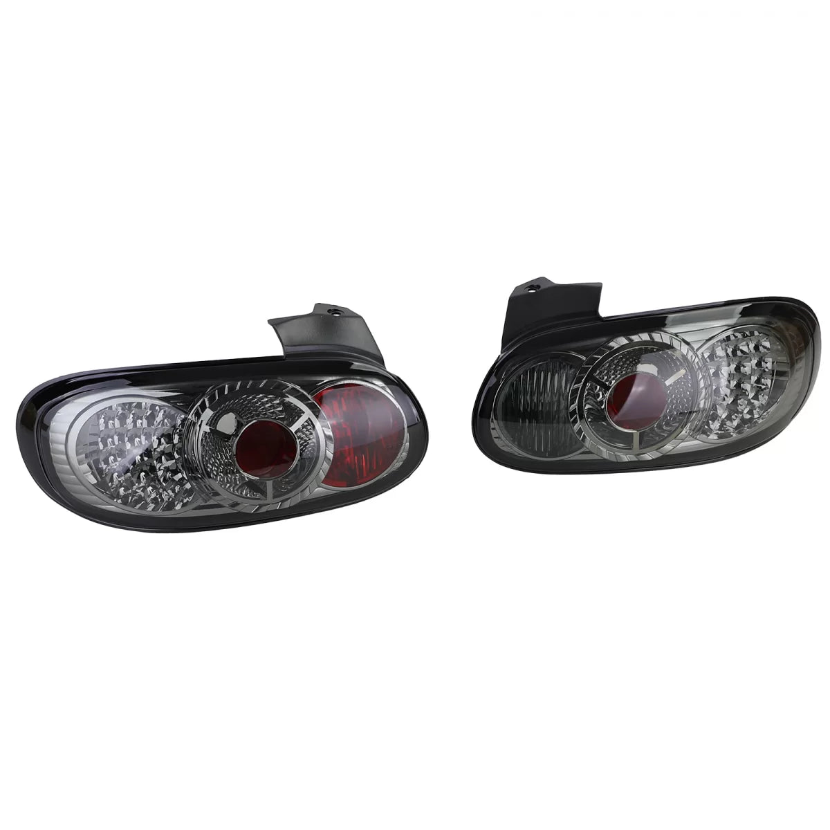 Fanali Posteriori LED Vetro Trasparente Fumé per Mazda Mx-5 Nb Nbfl 1998-2005