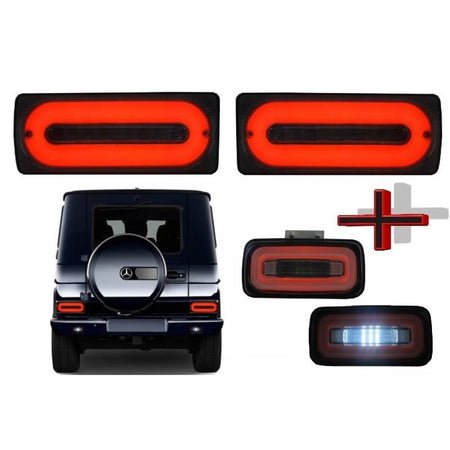 Paraurti Posteriore con Luce Fendinebbia e Barra LED per Mercedes Classe G W463