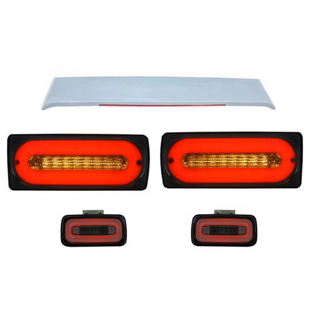 Paraurti Posteriore con Luci LED e Spoiler Tetto per Mercedes Classe G W463