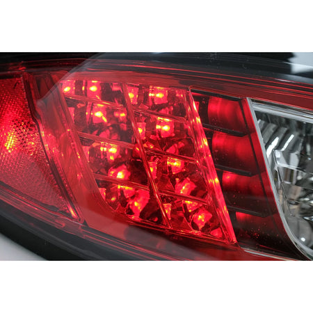 Fanali Posteriori LED Neri per Mazda 6 GG1 Berlina 2002-2007