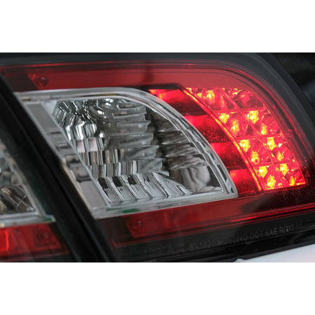 Fanali Posteriori LED Neri per Mazda 6 GG1 Berlina 2002-2007
