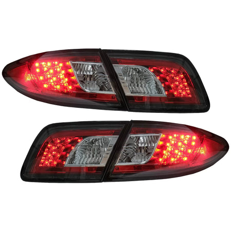 Fanali Posteriori LED Neri per Mazda 6 GG1 Berlina 2002-2007