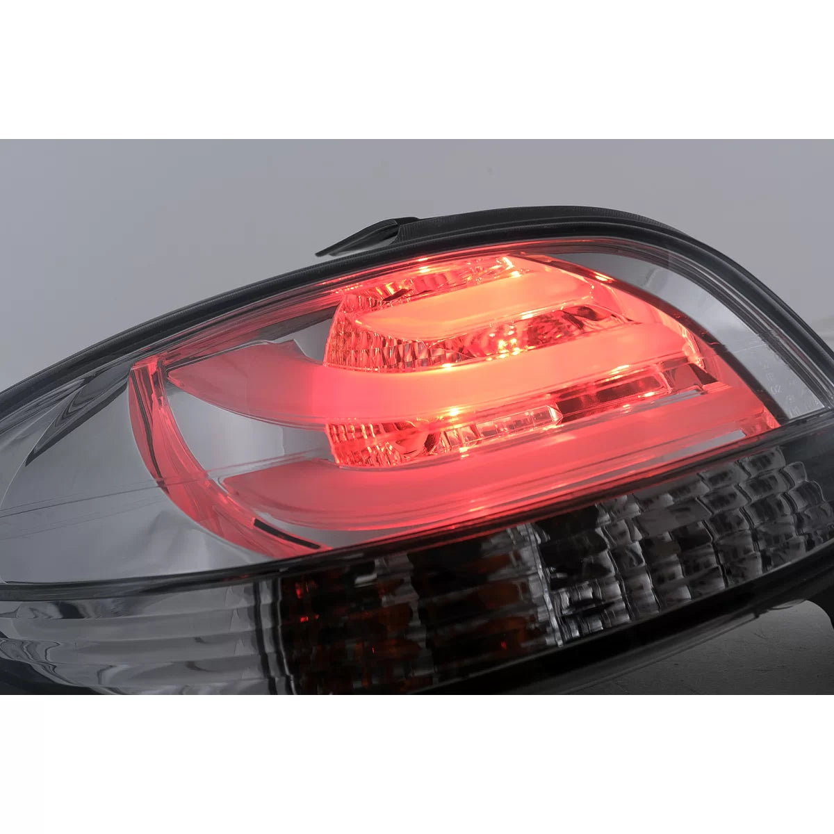 Fanali Posteriori LED Nero Fumé per Peugeot 206 Berlina 5 Porte 3/5 Porte